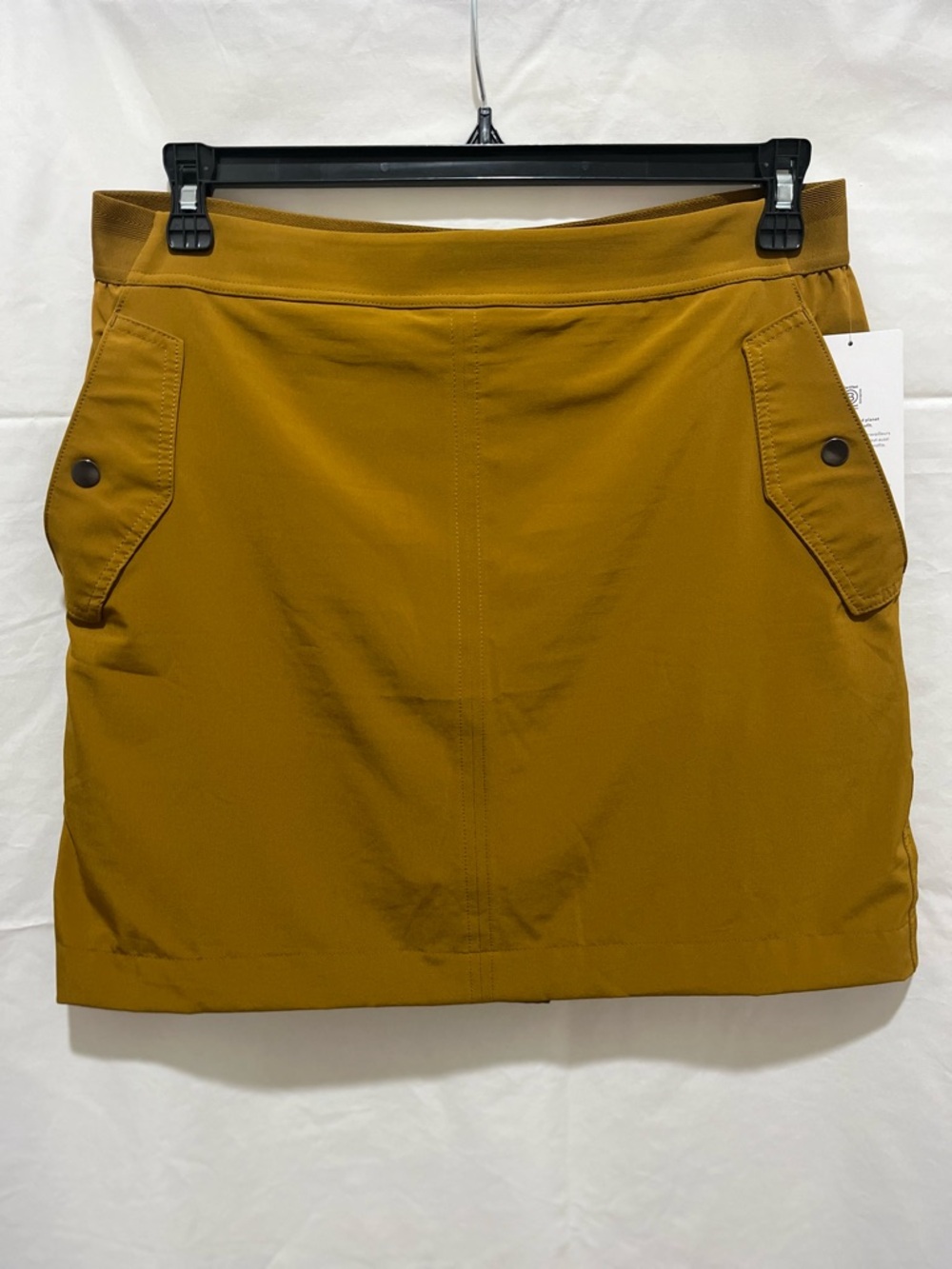 Athleta Mustard Mini Skirt with Pocket Details nwt - Picture 2 of 10
